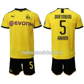 Borussia Dortmund HAKIMI 5 Kind Voetbaltenues Thuis 2019/20 - SS (+ Korte broeken)
